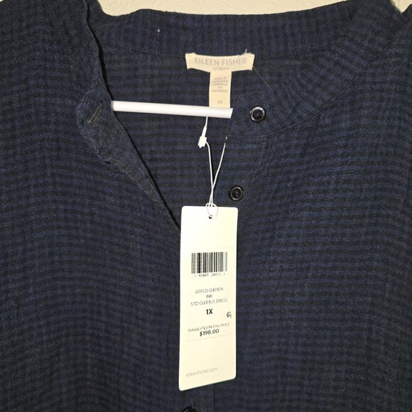 Eileen Fisher 1x NWT Standard Collar K/L Dress - Picture 2 of 4